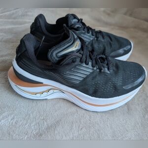 Women's Black & Orange Athletic Sneakers